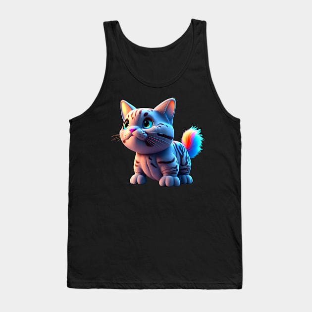 Adorable, Cool, Cute Cats and Kittens 36 Tank Top by The Black Panther